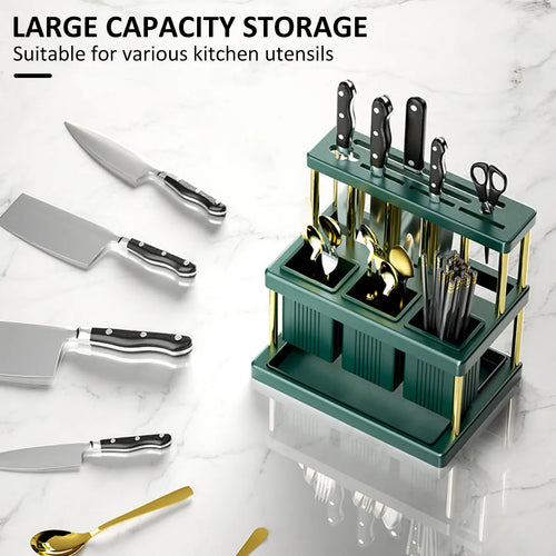 Pro Compact Kitchen Knife Station Organizer