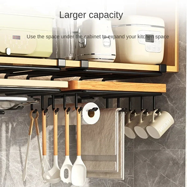 Under-Cabinet Kitchen Organizer Rack